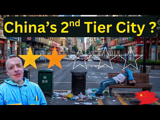 Shocking 2nd-Tier Chinese City Streets — Wenzhou’s Public Bins and City Center