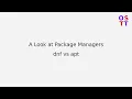 Linux Package Managers apt vs dnf in 5 mins