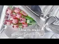 perfect DIY gift idea how to make paper tulip