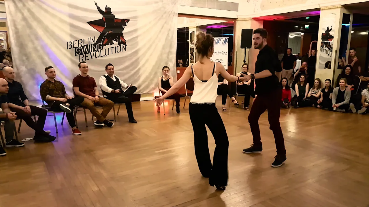 Antoine Duvocelle  & Irina Popovichenko - 4th place Advanced J&J - Berlin Swing Revolution 2018