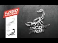 Illustrator Tutorials Sketch to Minimalist Scorpion mascot logo Drawing Process