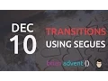 iOS Swift Tutorial Use Segues for Visual Transitions between View Controllers