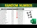 How to Generate Random Number in Excel Passwords IDs SKUs Letters Symbols etc