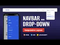 How to create Responsive Dropdown NavBar using HTML CSS JS DevLab