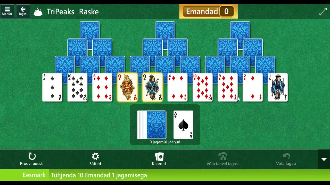 Microsoft Solitaire Collection: TriPeaks - Hard - September 26, 2015