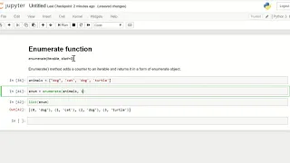Enumerate A Python Built in Function
