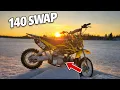 CRF70 with a Piranha 140 Swap Is It Too Fast
