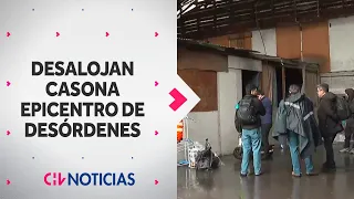DESALOJAN "LA FINCA", bodega abandonada que era epicentro de desórdenes y delitos - CHV Noticias