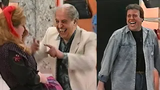 محمود القلعاوي مش قادر يكمل المشهد من الضحك لما احرج صابرين انا شغال المسرحية عشان المشهد ده 