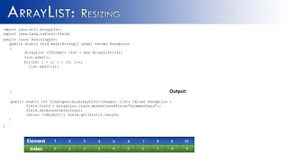 ArrayList Part 5 Resizing JAVA