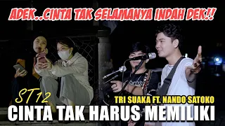 Download Sedih Banget 😭😭 Cinta Tak Harus Memiliki - ST12 (Live Ngamen) Tri Suaka Ft  Nando Satoko MP3