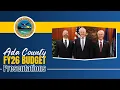 Ada County FY26 Budget Presentations - June 10 2025