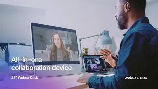 All-in-one collaboration device 24 Webex Desk