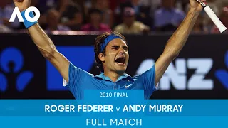 Roger Federer V Andy Murray Full Match Australian Open 2010 Final 