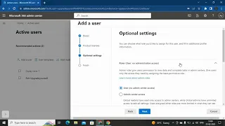 Creation of user account from Microsoft 365 admin center