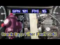 SPN101 FMI 16 FAULT CODE 555 556 Crankcase Pressure Data Valid But Above Normal Operating Range