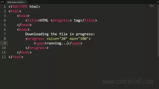 HTML progress Tag
