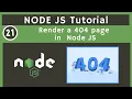 21 How to display a 404 page from Node JS Node JS Complete Tutorial UiBrains NAVEEN SAGGAM