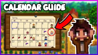 Every Stardew Valley Event Explained Calendar Guide