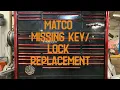 Matco toolbox missing replacement and description of how locks work