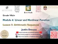 Arithmetic Sequences Module 4 Lesson 5
