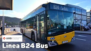 Line B24 Bus - Barcelona Spain