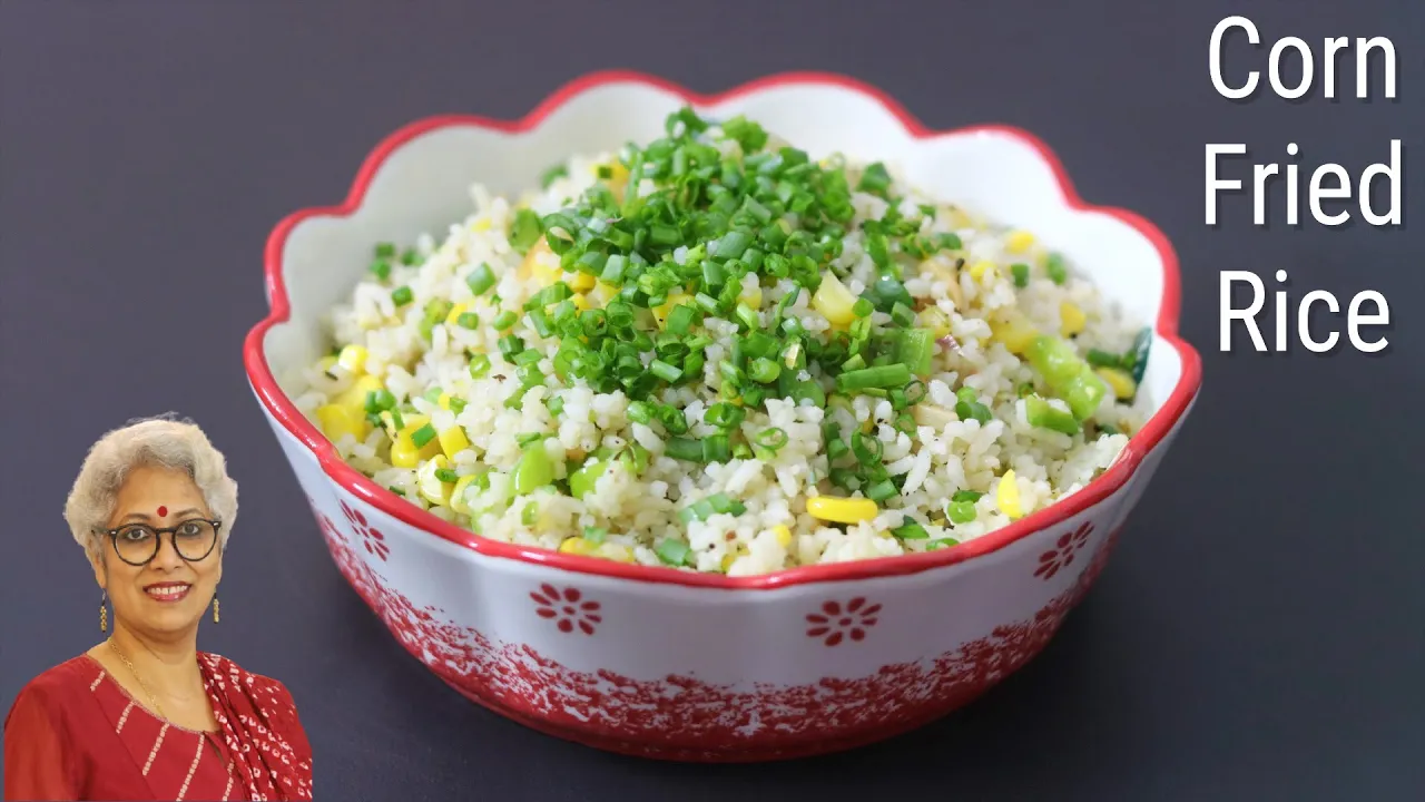 Corn Fried Rice Recipe - Sweet Corn Fried Rice - Healthy Chinese Corn Fried Rice   Skinny Recipes