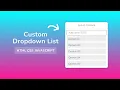 Custom Dropdown List Using JAVASCRIPT