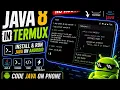 Install Java 8 in Termux Java on Android