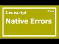 88 Javascript native errors JS Errors in Hindi