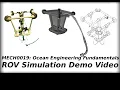 ROV Underwater Manoeuvring Simulation Demo WeBots
