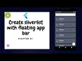 How to Create List with SliverList and SliverAppBar Flutter tutorial - Collapsing AppBar