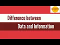 Difference between data and information