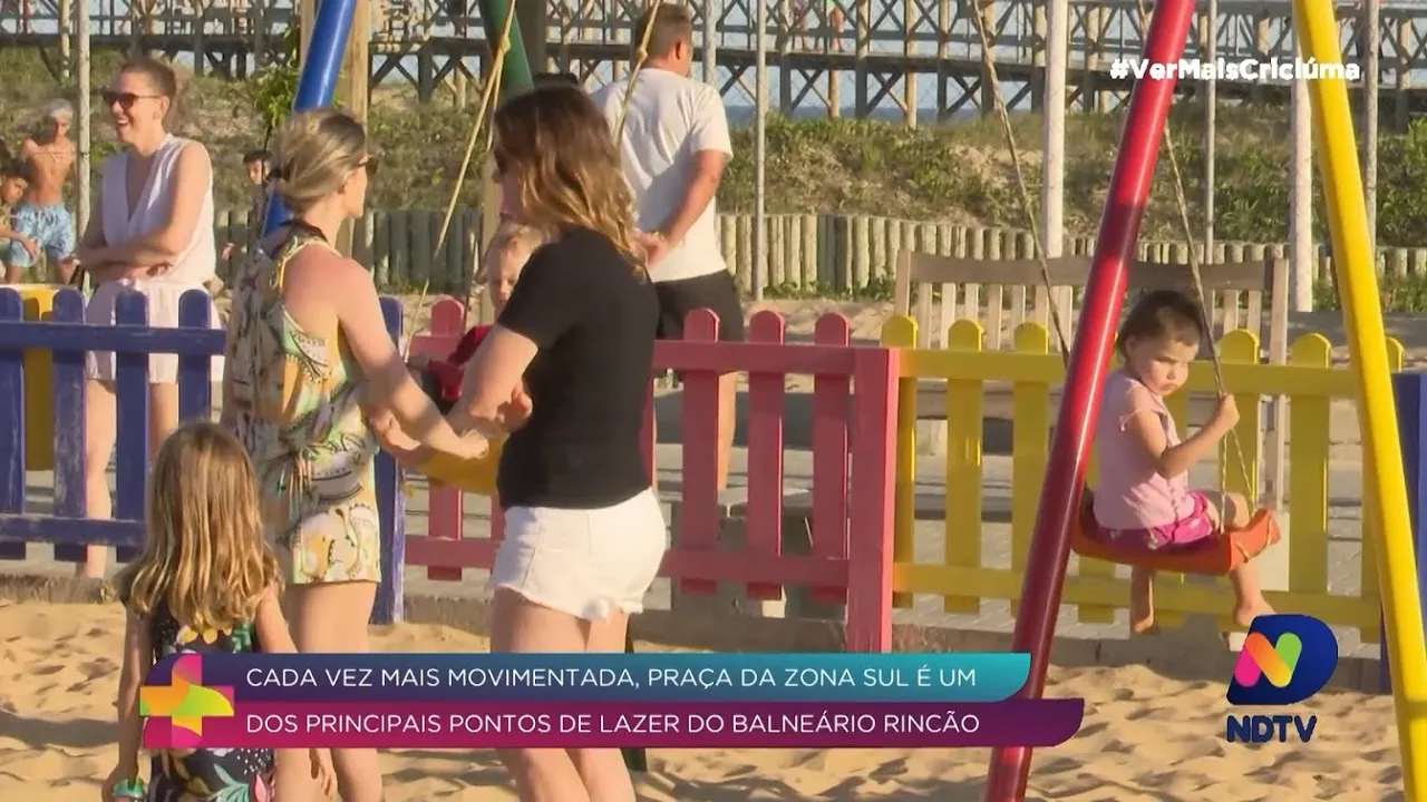 Ver Mais na Praia: praça da Zona Sul é um dos principais pontos de lazer do Rincão
