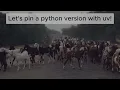 Pin a project to a Python version using uv Launchpad Lab