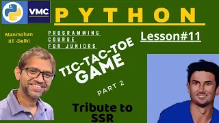 Tic Tac Toe Part 2 Learn to Code in Python Lesson Coding Blocks Junior Hindi