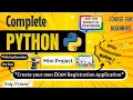 Build your own Exam Registration Application Mini Project Python Full course for Beginners