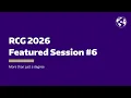 RCG 2026 Featured Session More Than Just a Degree