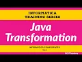 Java Transformation in informatica Informatica tutorial for beginners