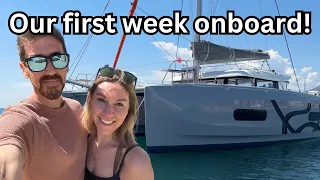 Finally! We Sail Our Brand New Catamaran For The First Time!