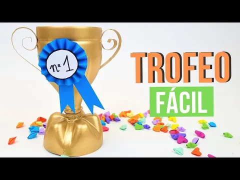 Download MP3 🏆 Cómo hacer un Trofeo Casero con material reciclado ¡Fácil!