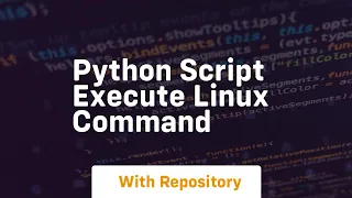 python script execute linux command