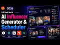 Build Full stack AI Influencer Generator Post Scheduler Using NextJs React Luma AI Zernio