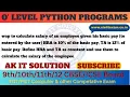 Calculate Salary of Employee in Python Calculate Payroll in Python TA DA HRA Basic Pay