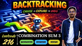 LeetCode 216 Combination Sum III Master Backtracking DSA Telugu