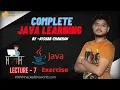 Java Lecture 7 Chapter 1 - Practice Set Java Practice Problems With Solution Rishab Chauhan