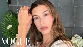 Hailey Bieber s Date Night Skin Care Makeup Routine Beauty Secrets Vogue