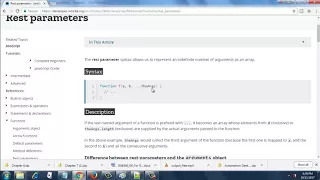 Rest parameters in Javascript