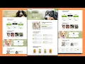 Complete Responsive Pet Shop - Animal Shop or E-Commerce Website Template Design