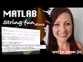 MATLAB String Functions - sprintf 9 of 9